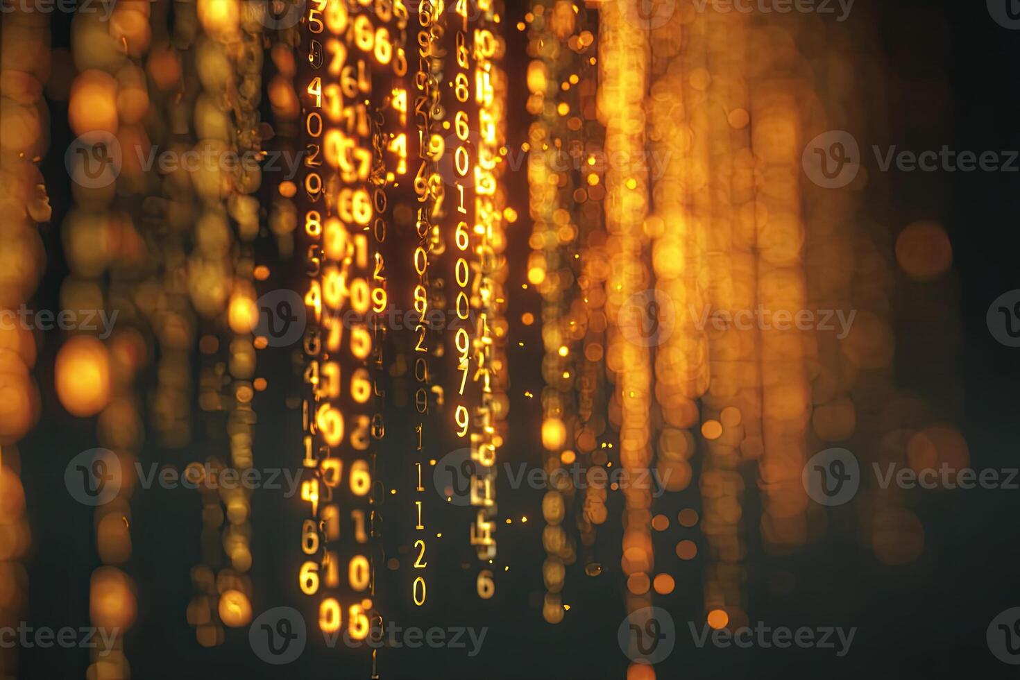 A close up of a string of lights photo