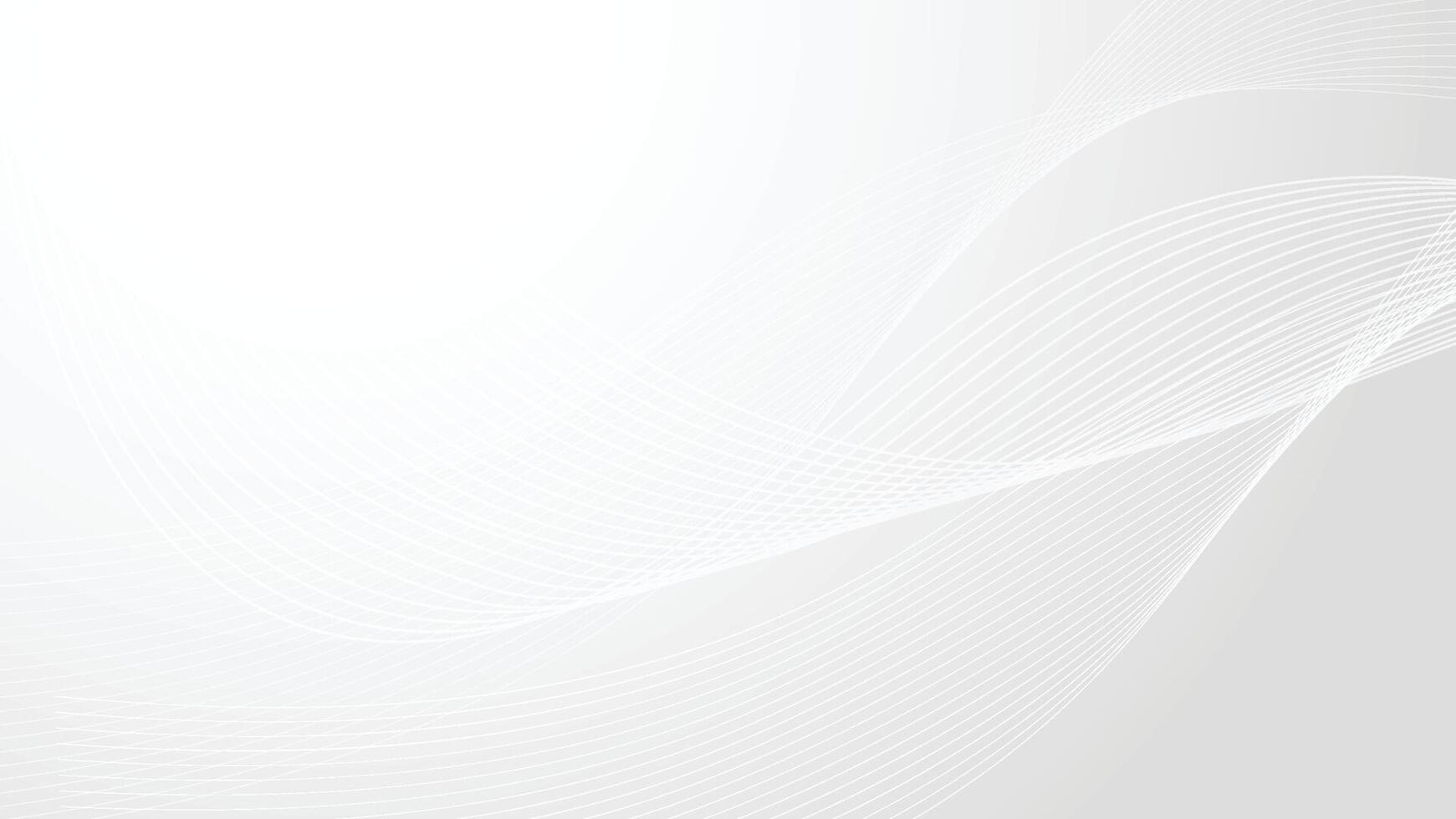 abstract white and grey color gradient background with swirl lines vector