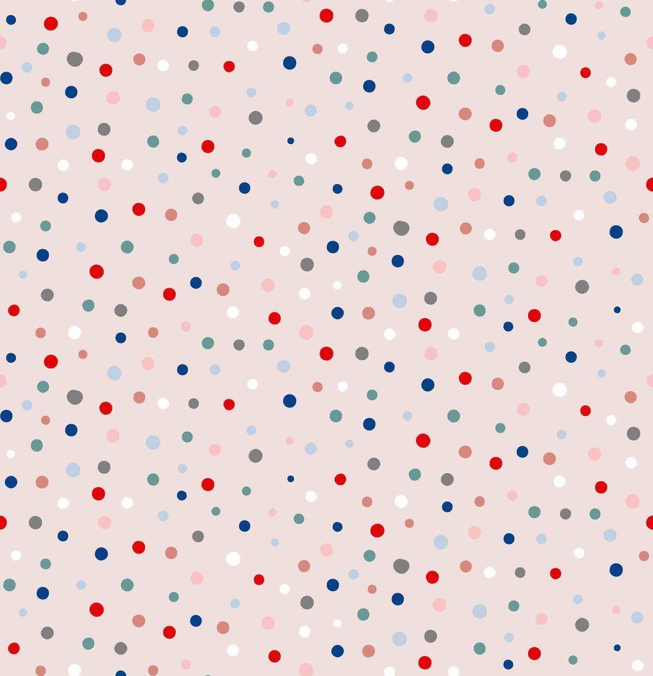 Flat abstract pattern with colorful dots vector