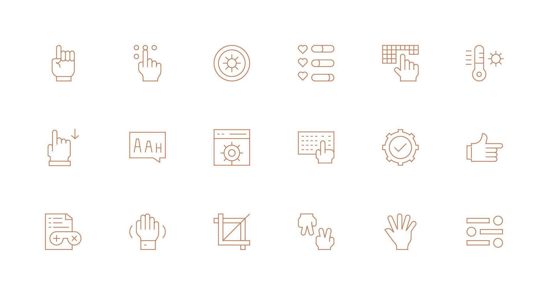 18 Minimal Line Vectors for Option Theme Scalable Icons for All Themes