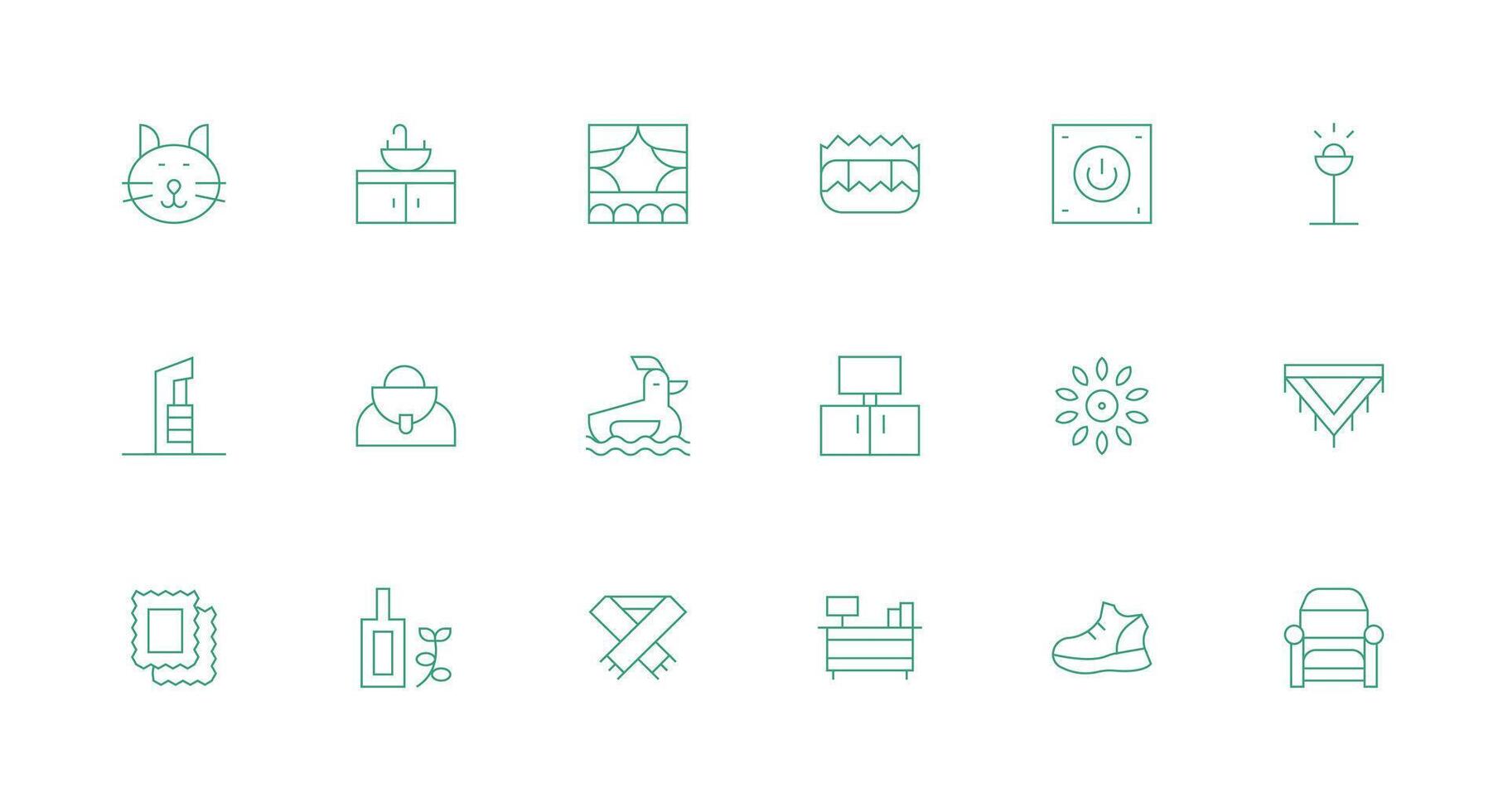 Minimal Line Icons from Minimalist Set with 18 Vectors Well-Structured Icons for Creative Use