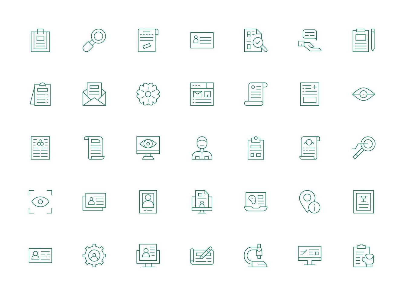 Details Design Icons featuring 35 in Light Line Style Essential Icons for Rapid UI Building vector