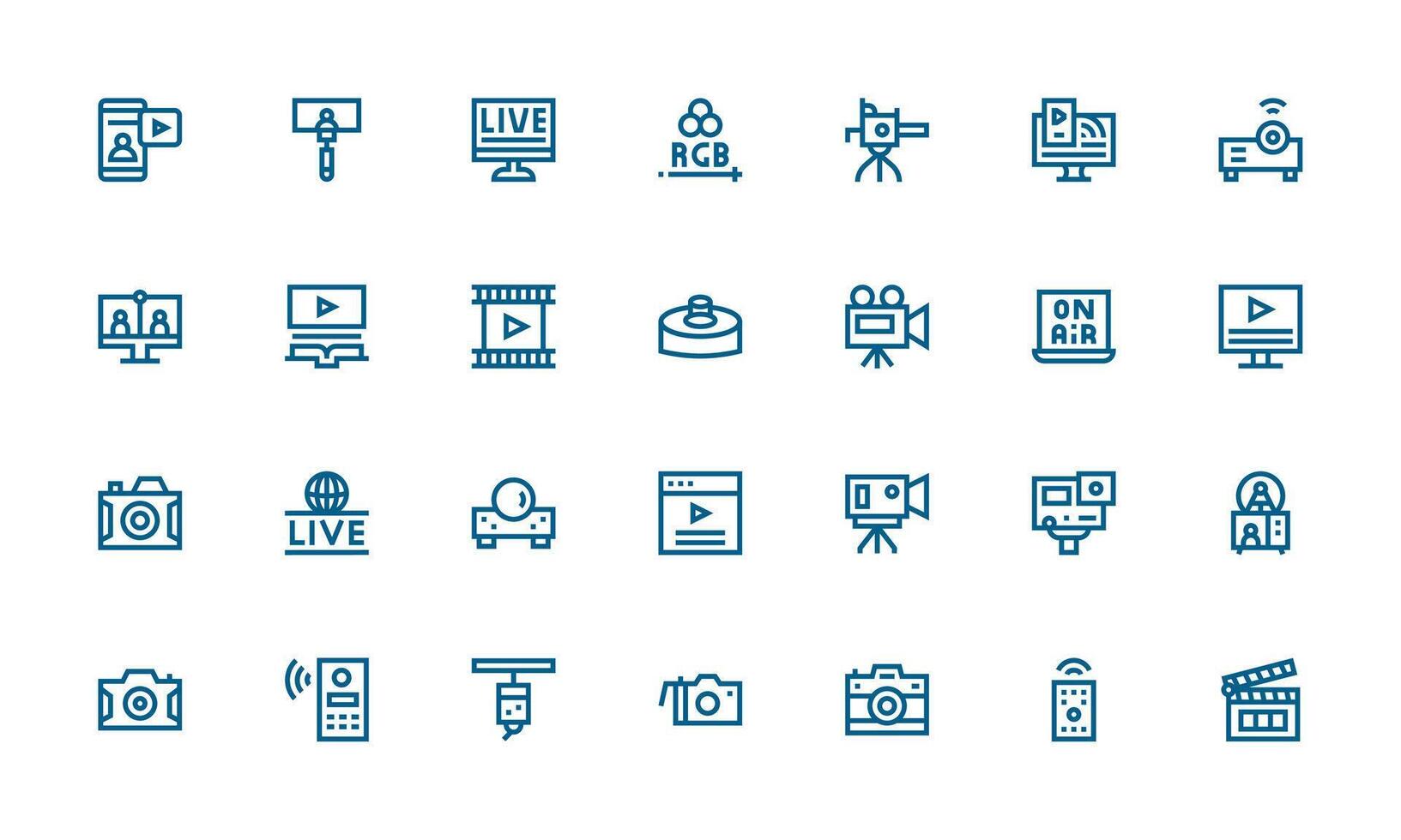 Bold Line Style Icons with 28 Vectors Scalable Icons for All Themes