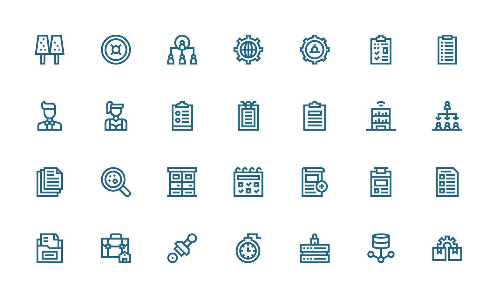 28 Bold Line Style Icons from Management Collection Reliable Icons for All Interfaces vector