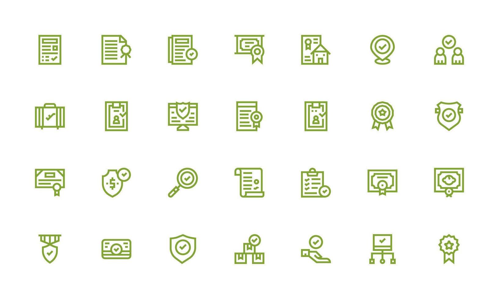 Validated Design Icons featuring 28 in Bold Line Style Complete Icon Set for Mobile Apps vector