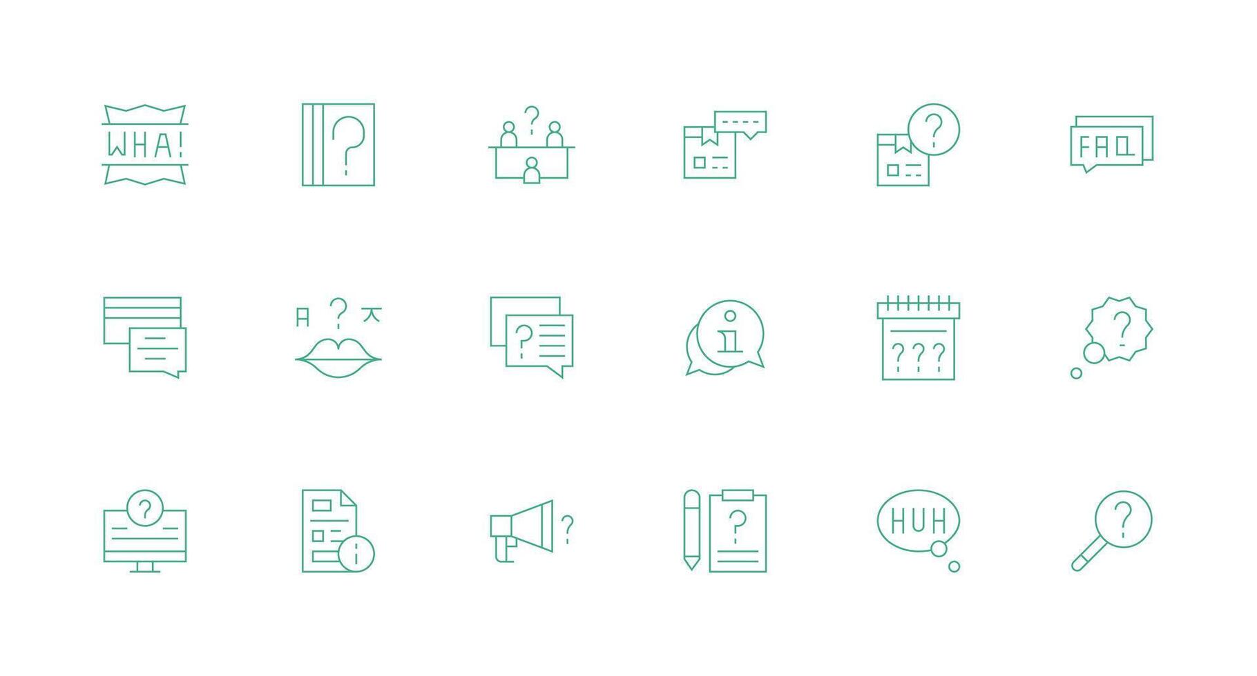18 Minimal Line Style Icons from Clarification Collection Icons Built for Visual Consistency Pack vector