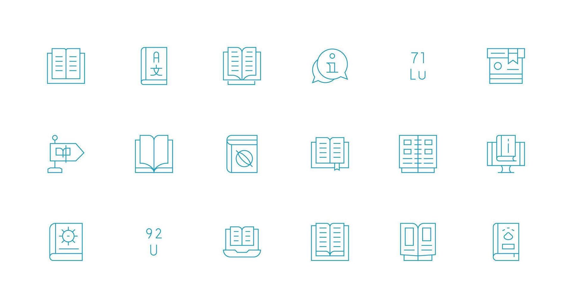 Reference including 18 Minimal Line Illustrations Simplified Icon Pack for Visual Tools vector