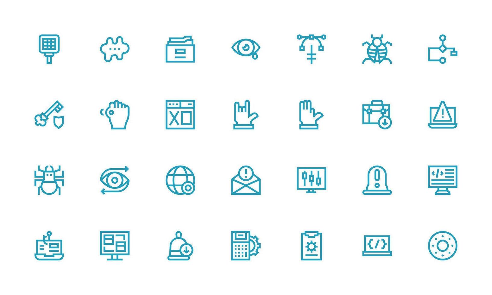 28 Bold Line Style Icons from Software Collection Versatile Icon Collection for Designers vector