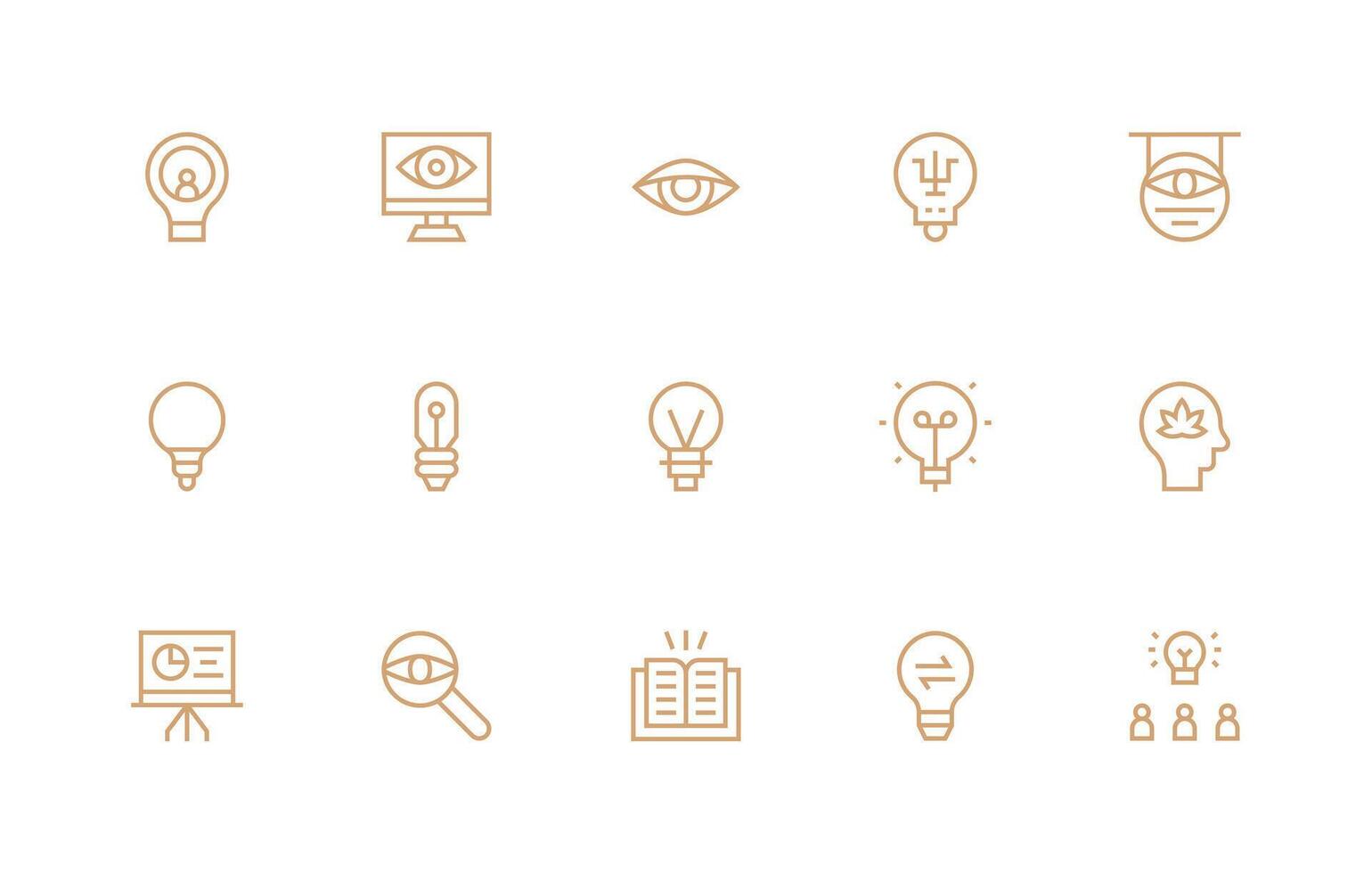 15 Regular Line Designs for Insight Icons Icons Built for Visual Consistency Pack vector