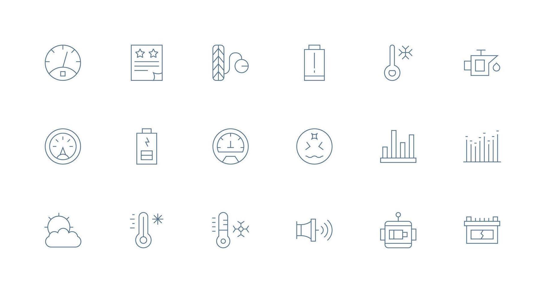 Minimal Line Icons from Low Set with 18 Vectors Clean Icon Pack