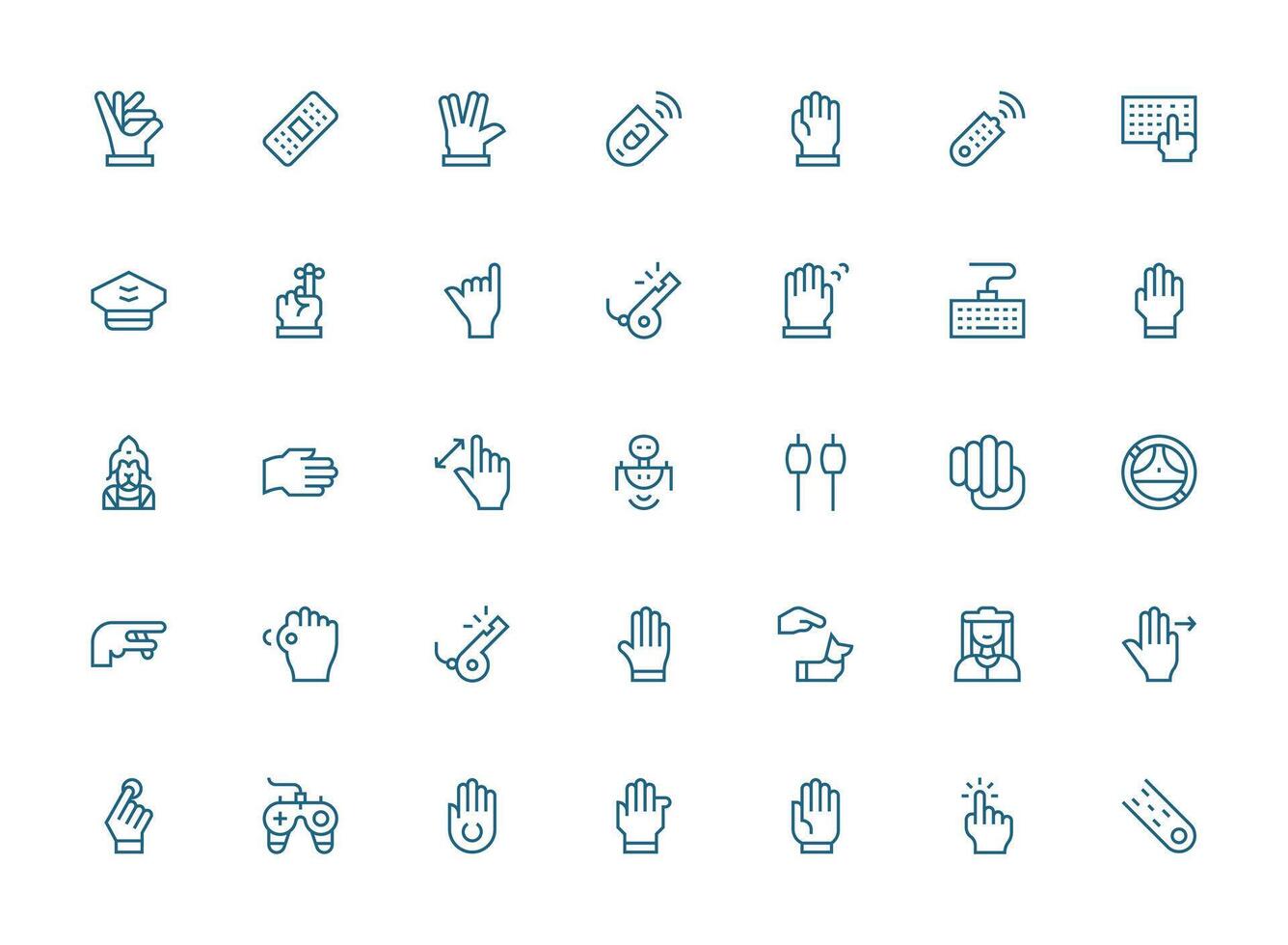 35 Regular Clean Line Style Icons from Command Collection Icon Set for Apps vector