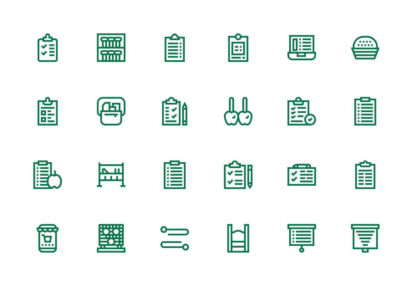 Items featuring 24 Icons in Thick Line Line Design UI Icon Set vector