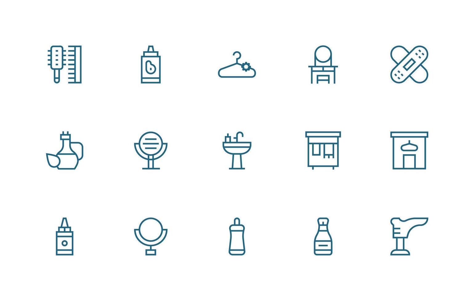 Dressing featuring 15 Icons in Regular Line Design Digital Product Icons for Fast Delivery vector