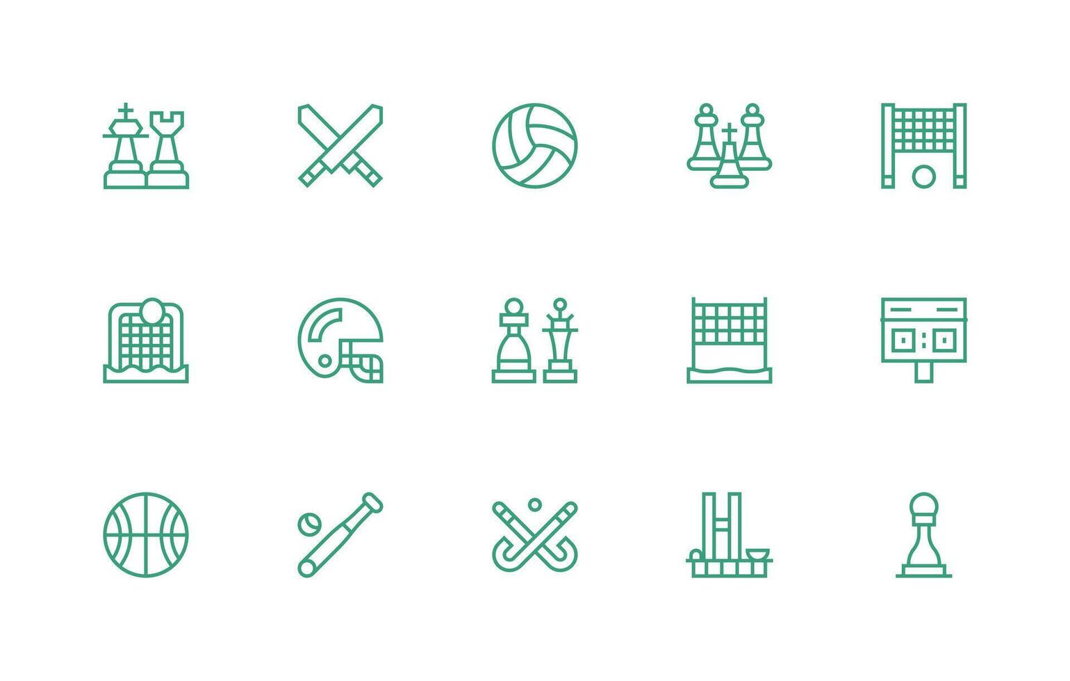 15 Regular Line Style Icons from Gameplay Collection Organized Icon Pack for Quick Access vector