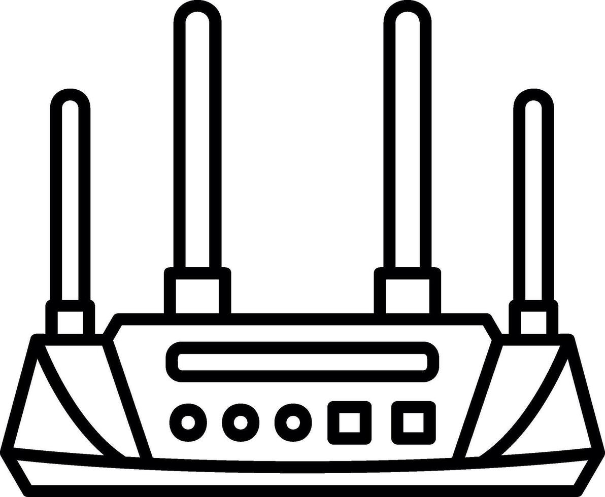 Wireless Internet Router vector