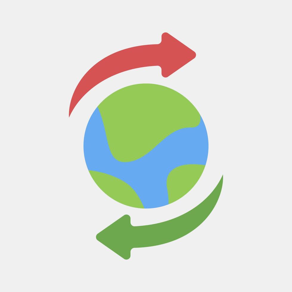 icono importar exportar. exportar importar elementos. icono en plano estilo. vector