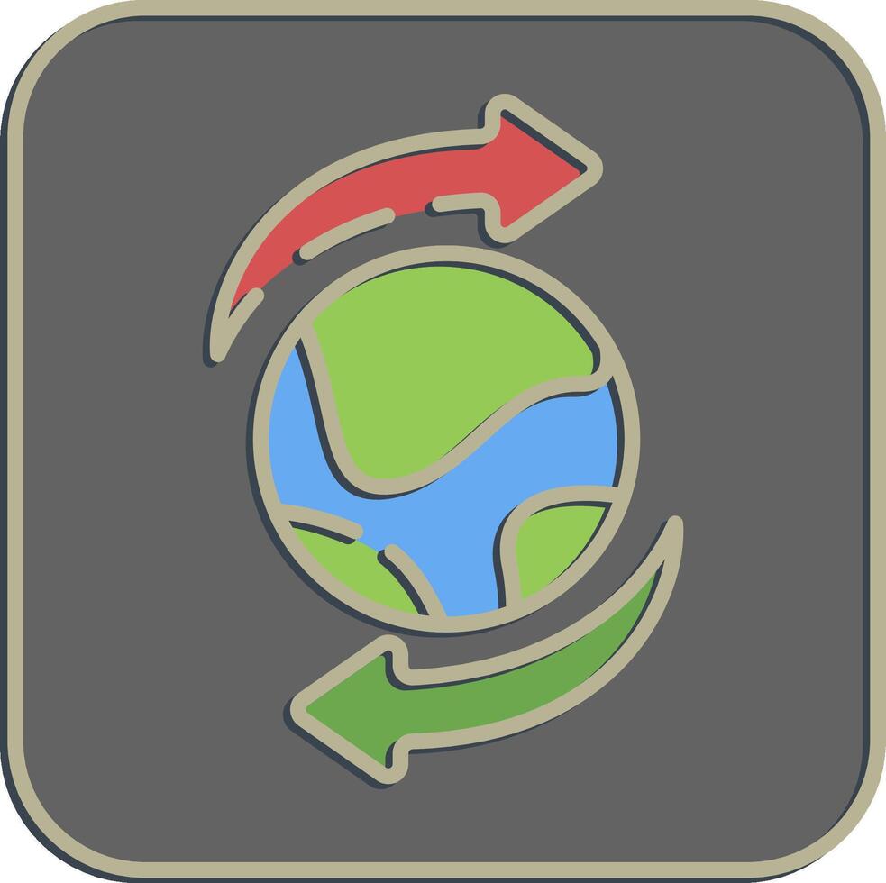 icono importar exportar. exportar importar elementos. icono en en relieve estilo. vector