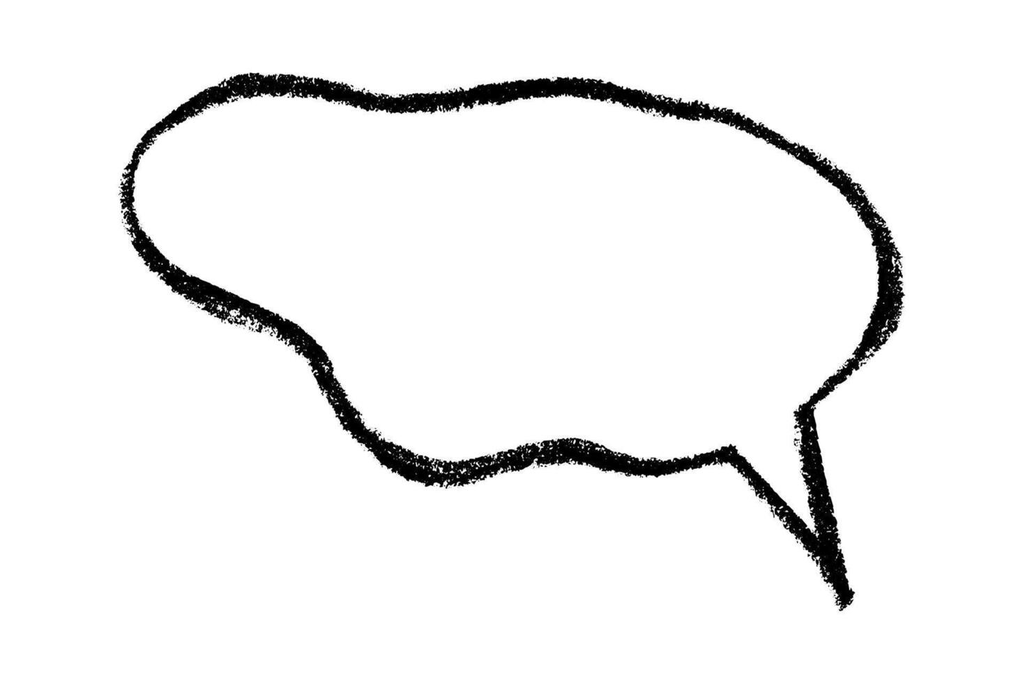 label text Hand drawn speech bubble Blank empty message box Textbox frame for banners, price tags, stickers, design vector