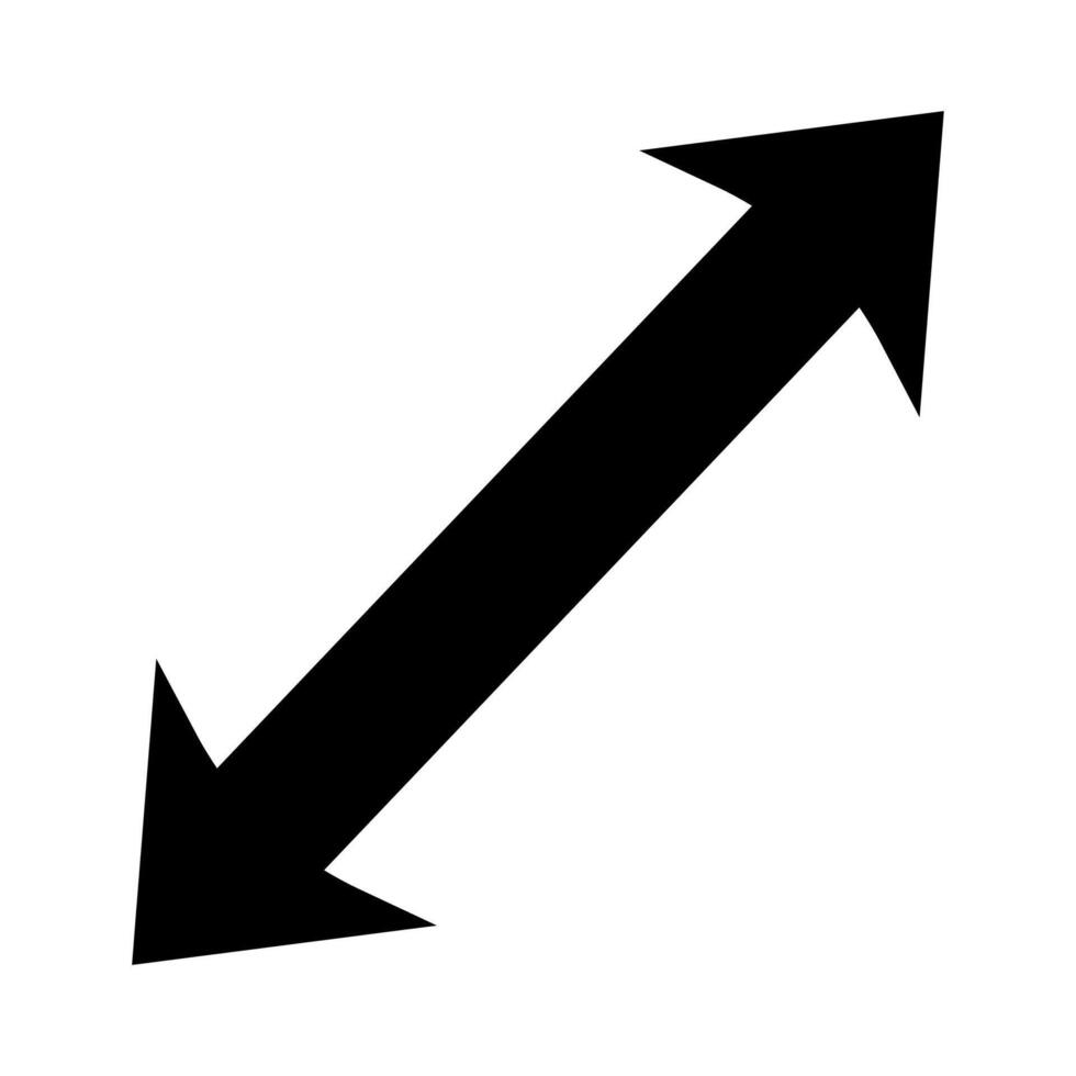 Arrow right icon for digital interface editable symbols vector