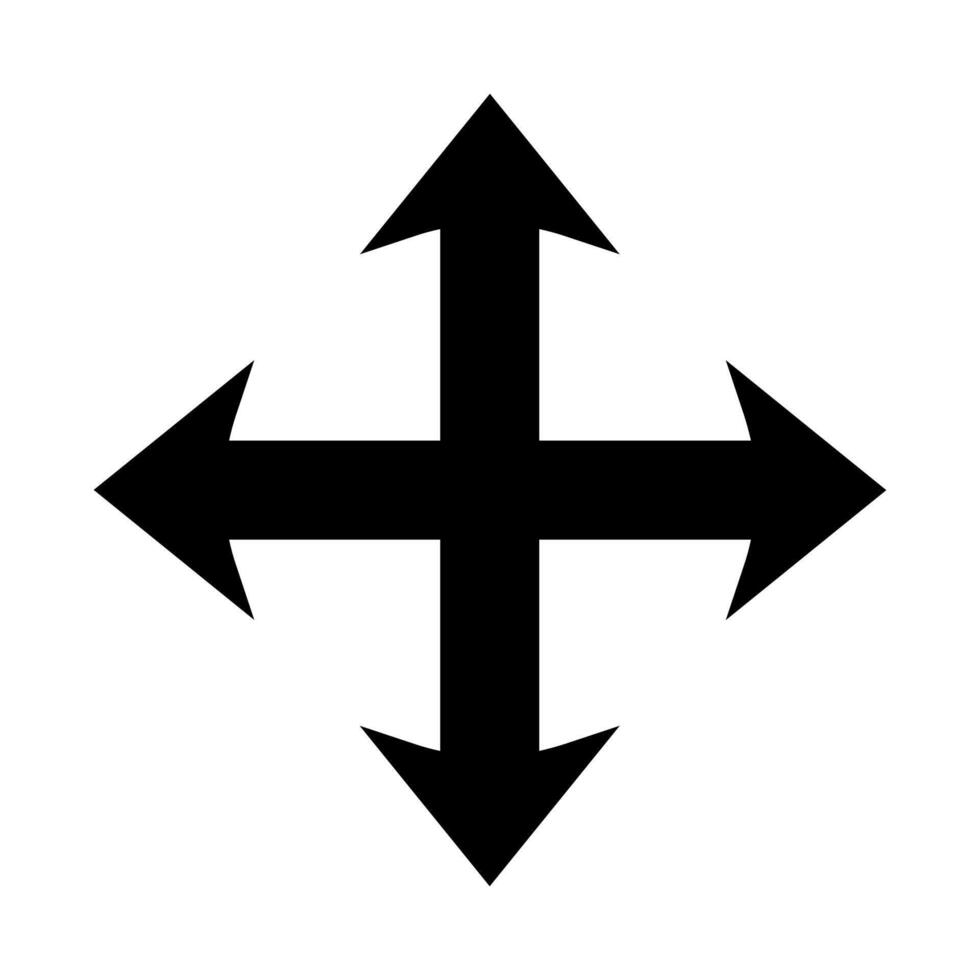 diagonal flecha cursor para digital interfaz editable símbolos vector