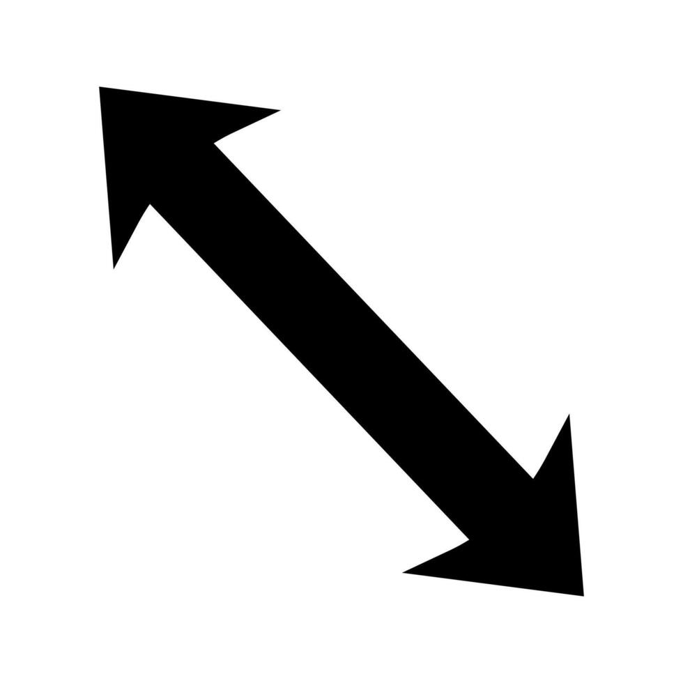 Arrow left icon for digital interface editable symbols vector