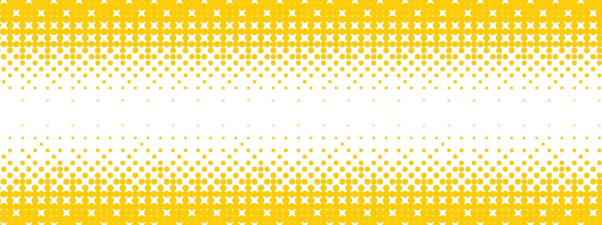 Yellow bitmap gradient texture. Fading pixelated 8 bit gradation pattern. Repeating dither halftone background. Raster game halfton patern. Horizontal comic pop art overlay backdrop vector
