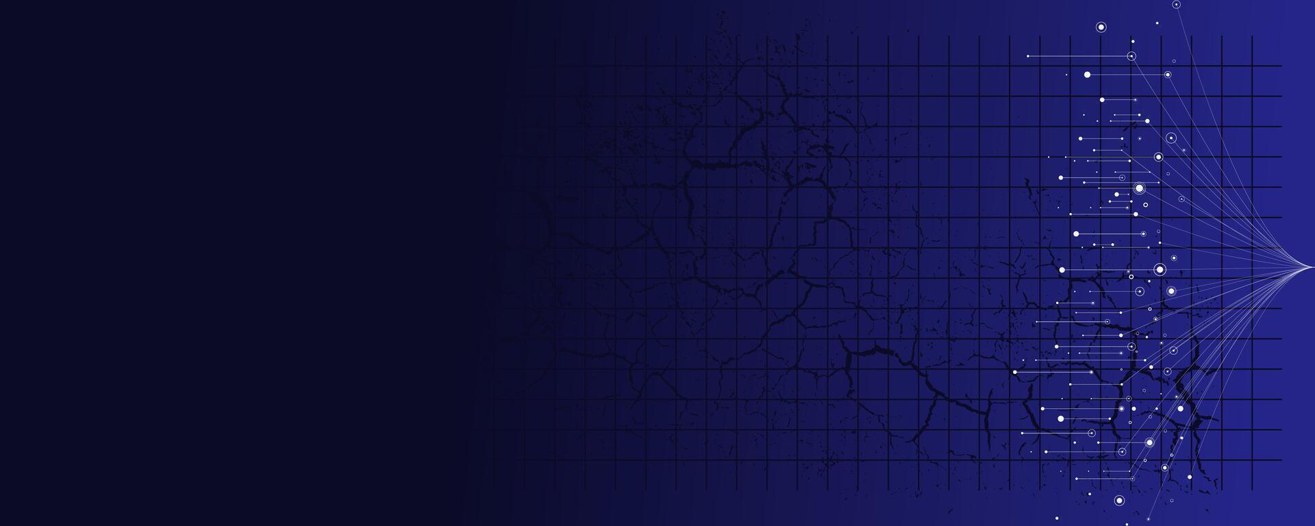 un azul antecedentes con un grafico y líneas vector