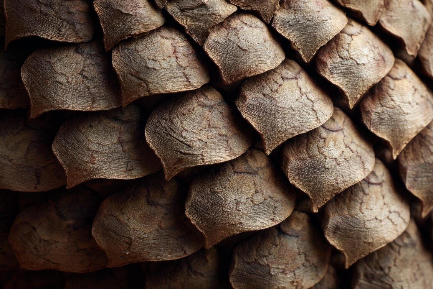 A close up of a pine cone with many different patterns photo