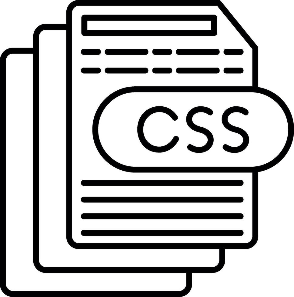 CSS Format File vector