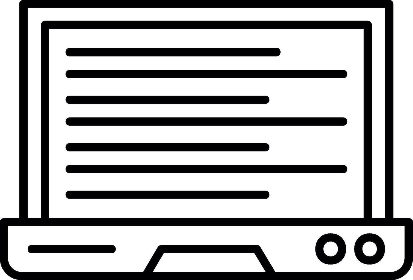 Laptop Computer Device vector