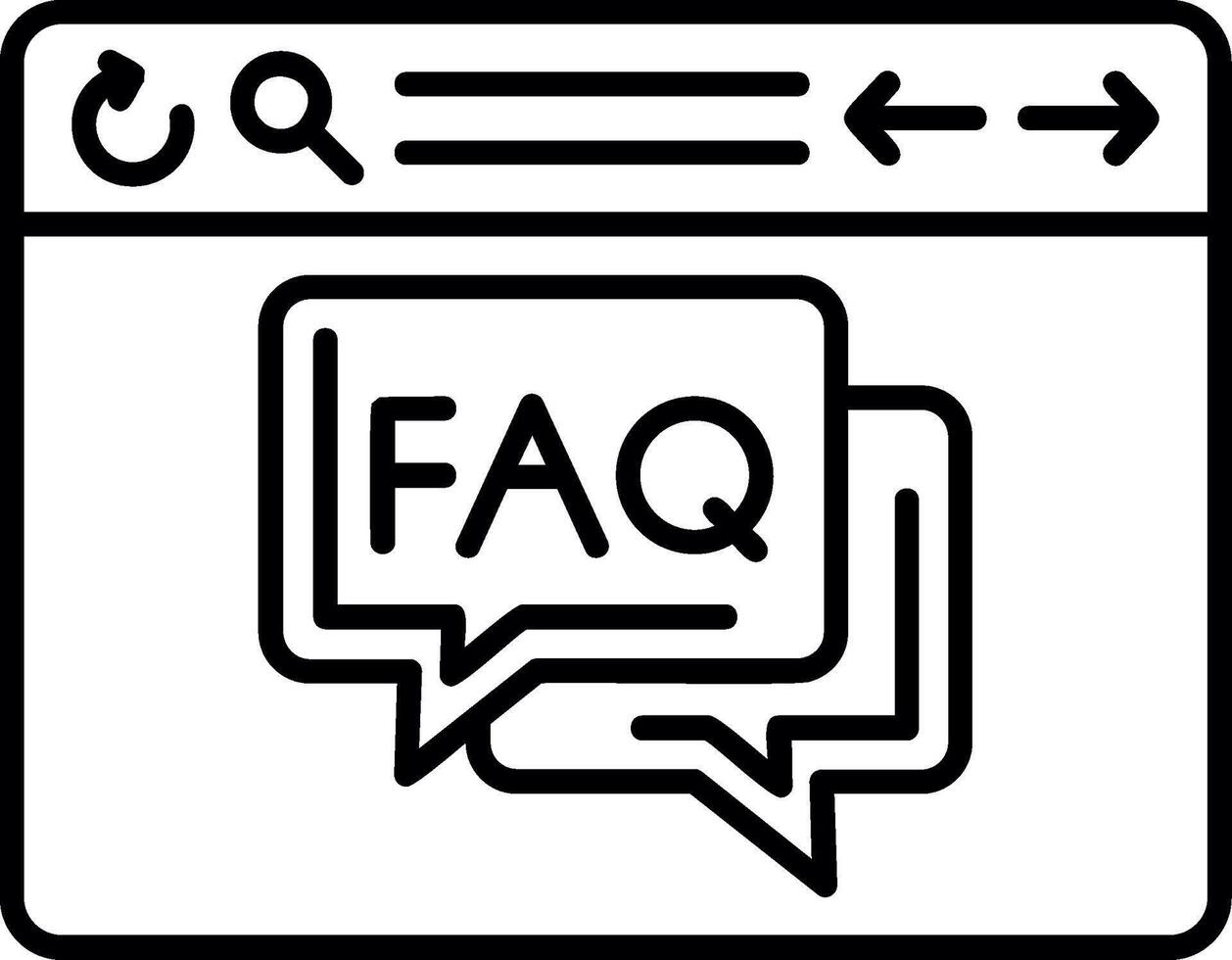 FAQ Help Guide vector