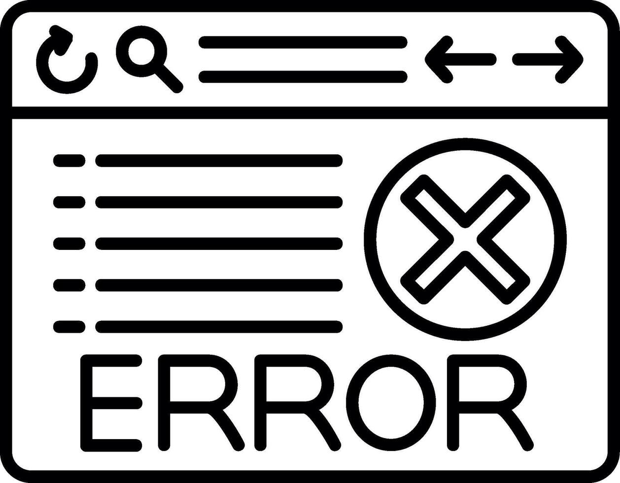 System Error Alert Icon vector