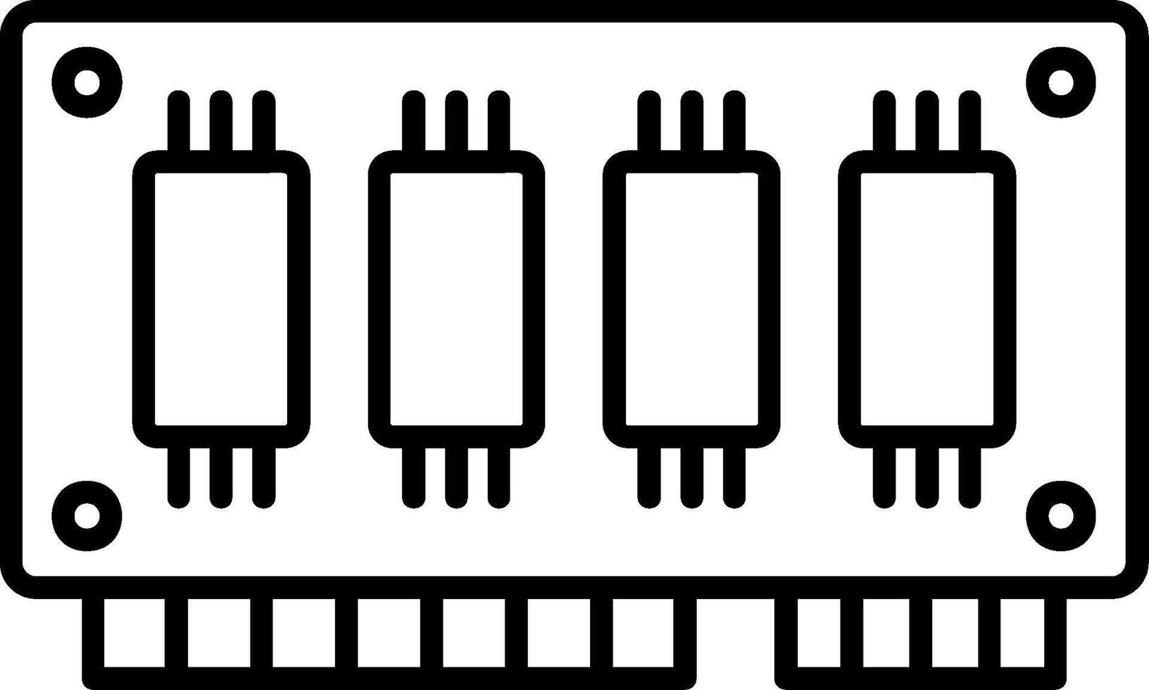 RAM Memory Module vector