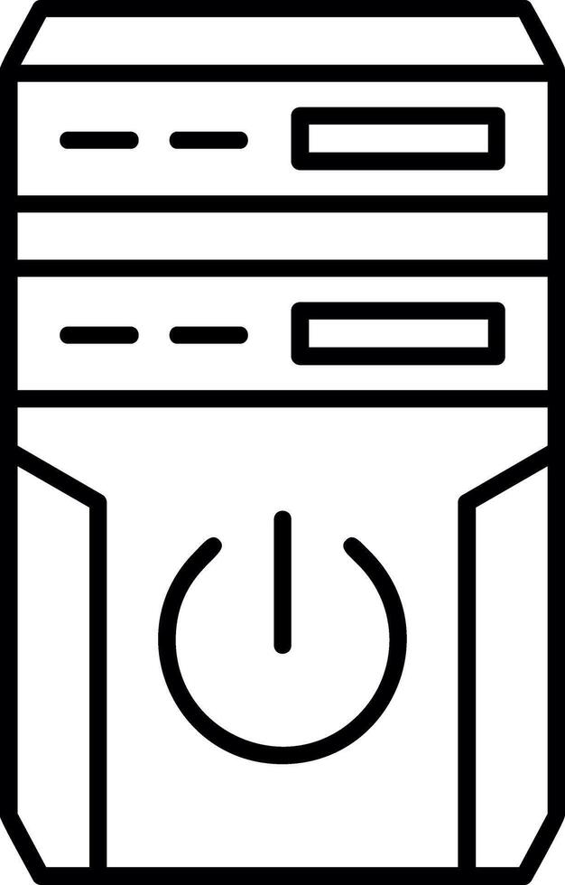 Computer Tower Icon vector