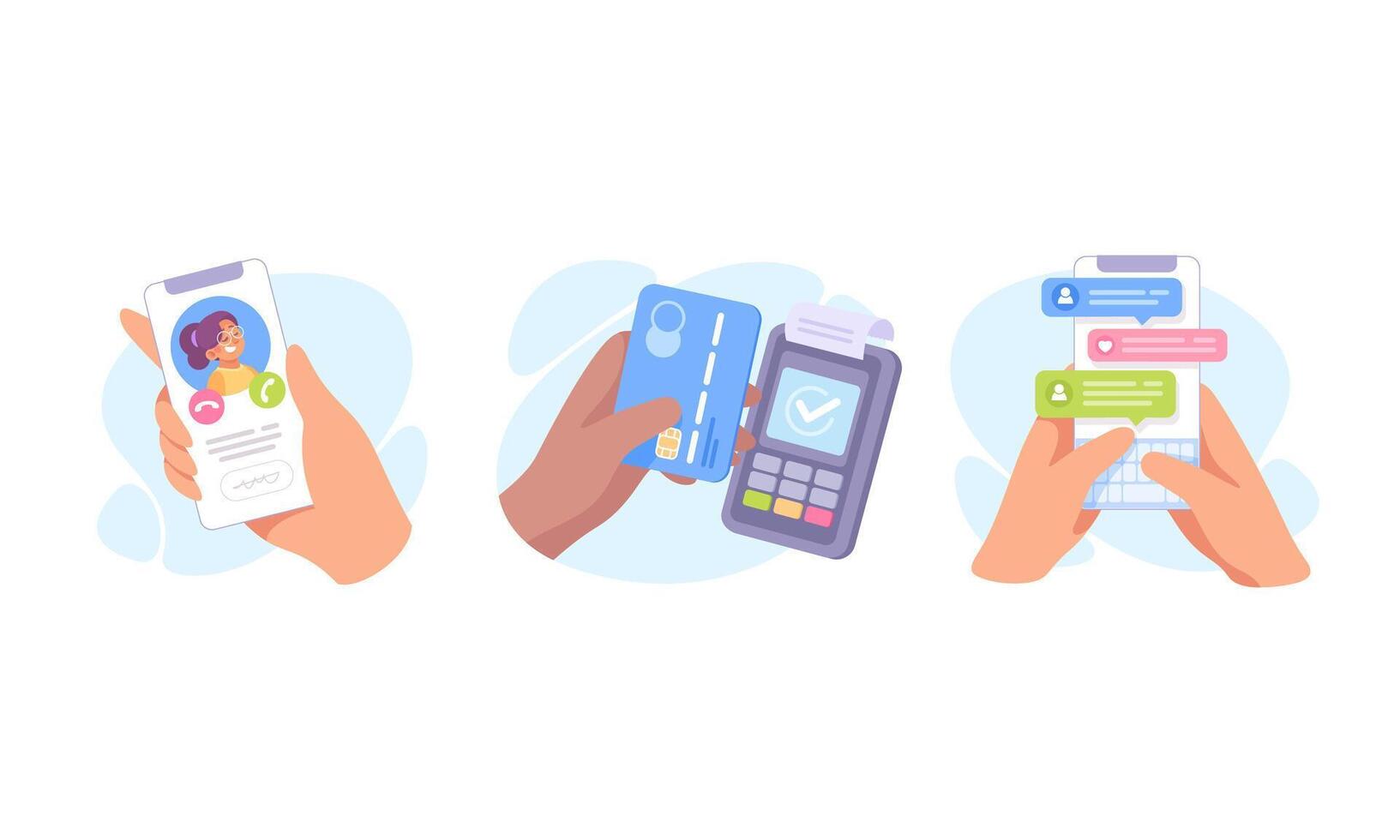 The New Age of Modern Mobile Interactions Enhancing Communication and Transactions vector