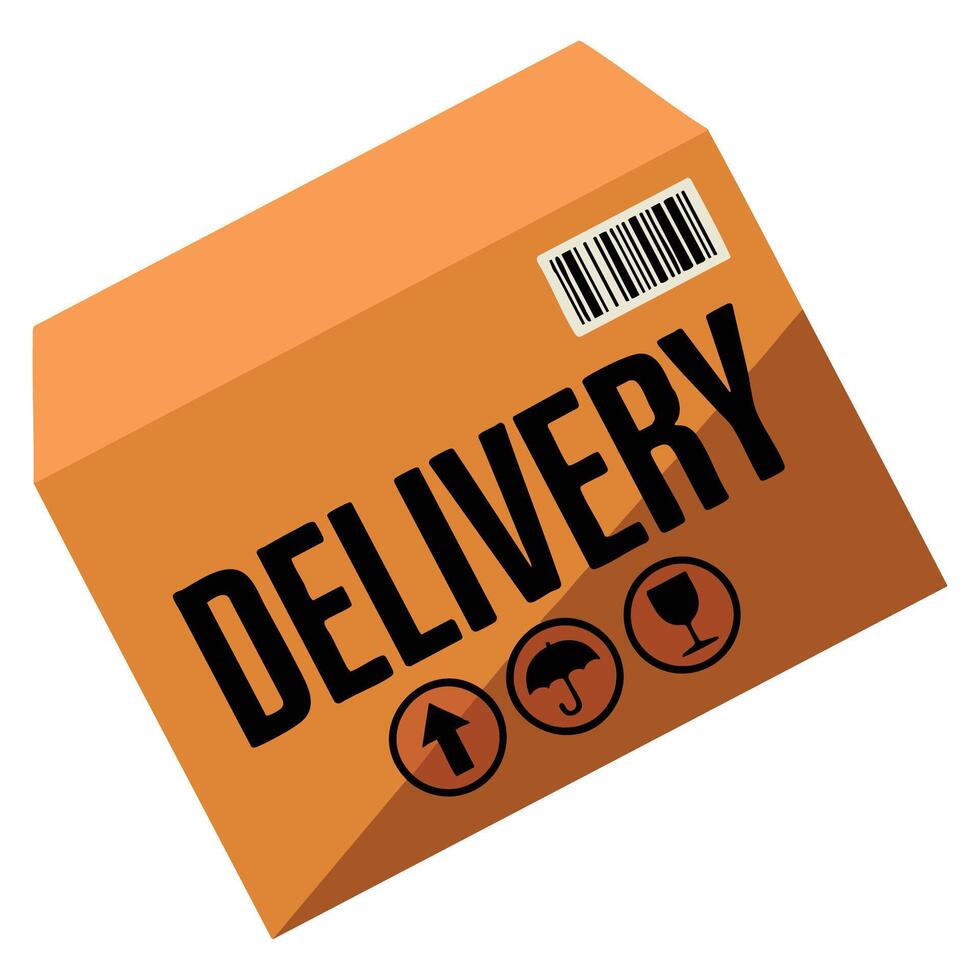 Isolated abstract delivery object on a white background in illustration, ideal for logistics, fast shipping, courier graphics, and transportation artwork vector