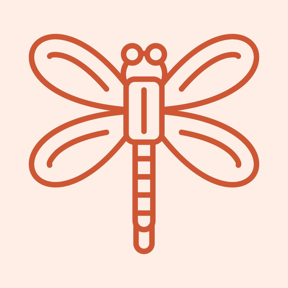 Dragonfly trendy fetching design useful creative Illustration art colorful background vector