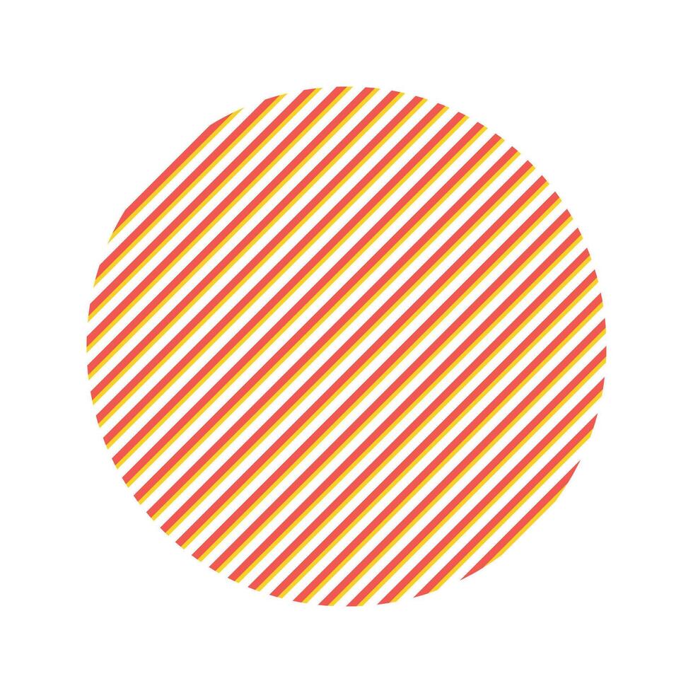 circle diagonal lines, design element. vector