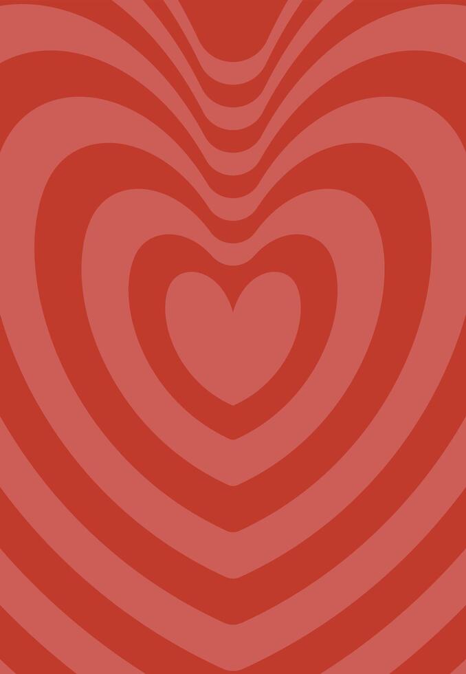 Groovy hippie 70s backgrounds. heart background, love background. distorted texture in trendy retro psychedelic style. vector