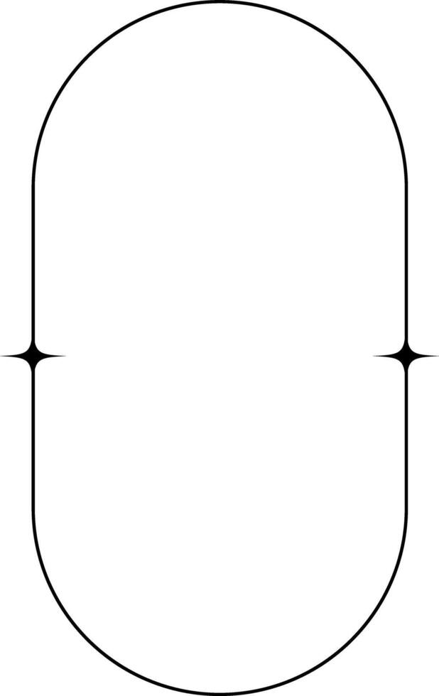 a circle with a line through it vector