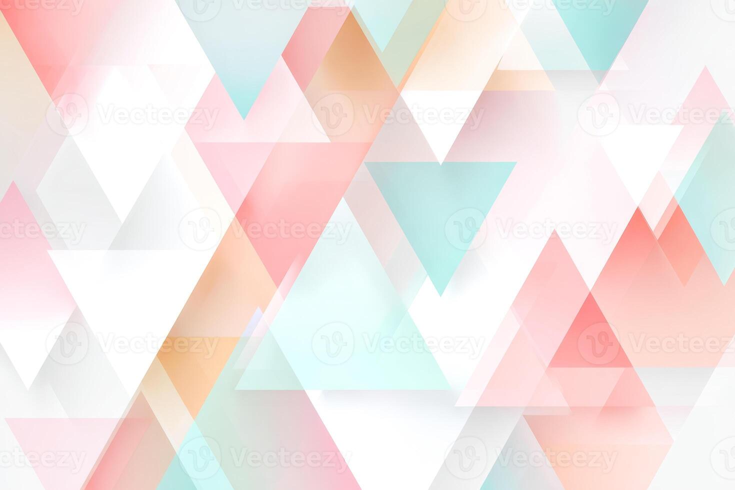 Abstract pastel geometric pattern with overlapping triangles photo