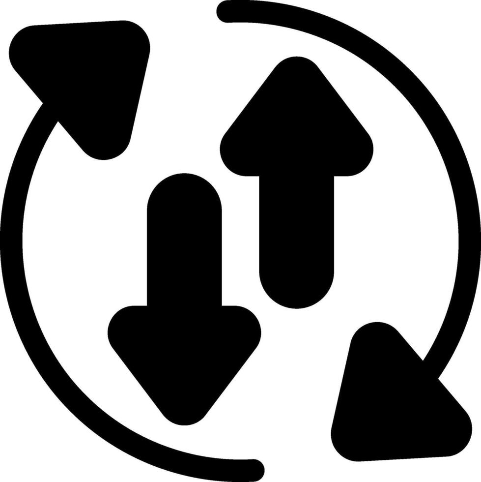 Spark Shift Minimal Glyph Icon vector