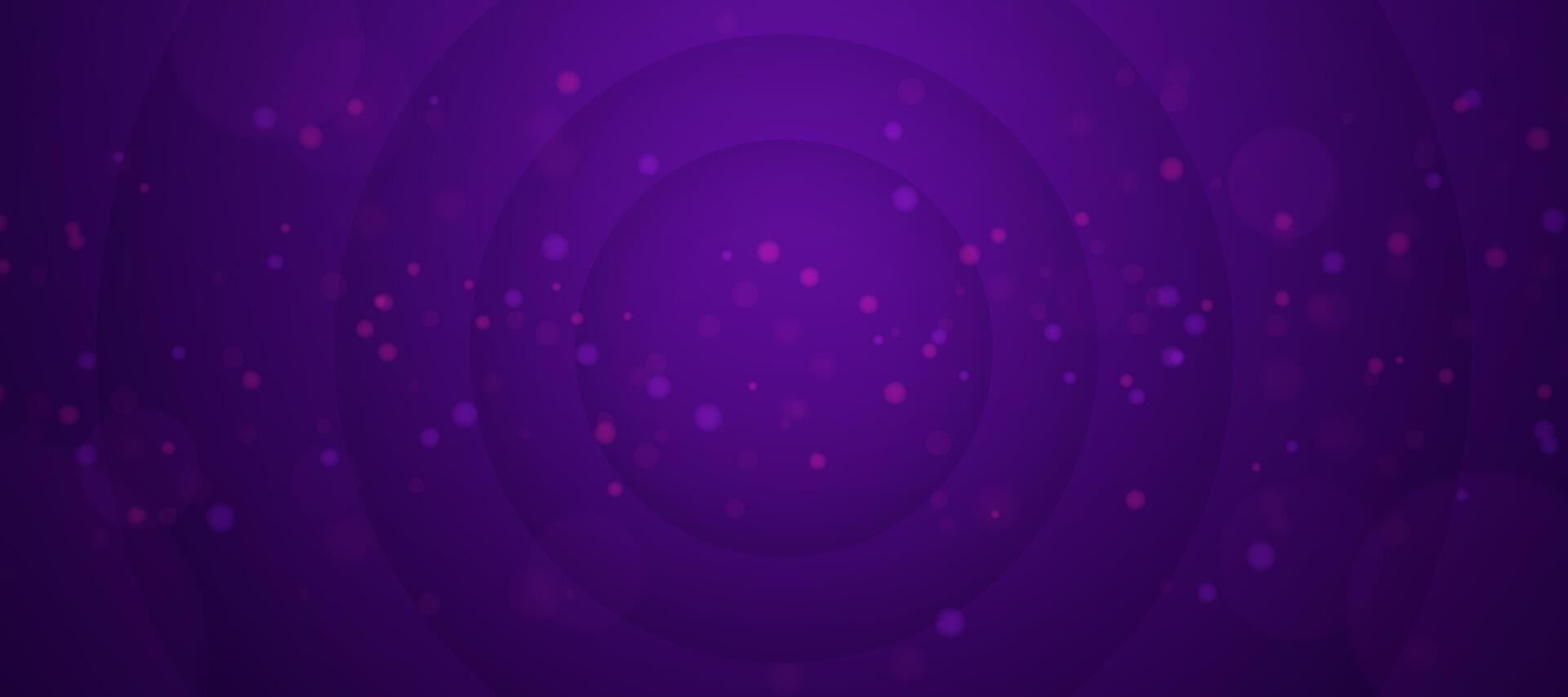 abstract purple background with subtle concentric circles and particles vector