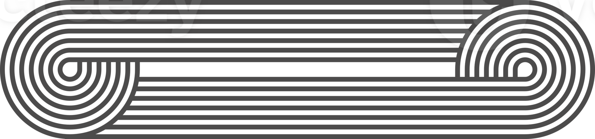 abstrato forma com linha padronizar. retro geométrico ondas. orgânico gráfico elemento e curvado moderno figura. simples minimalista estético listra. png