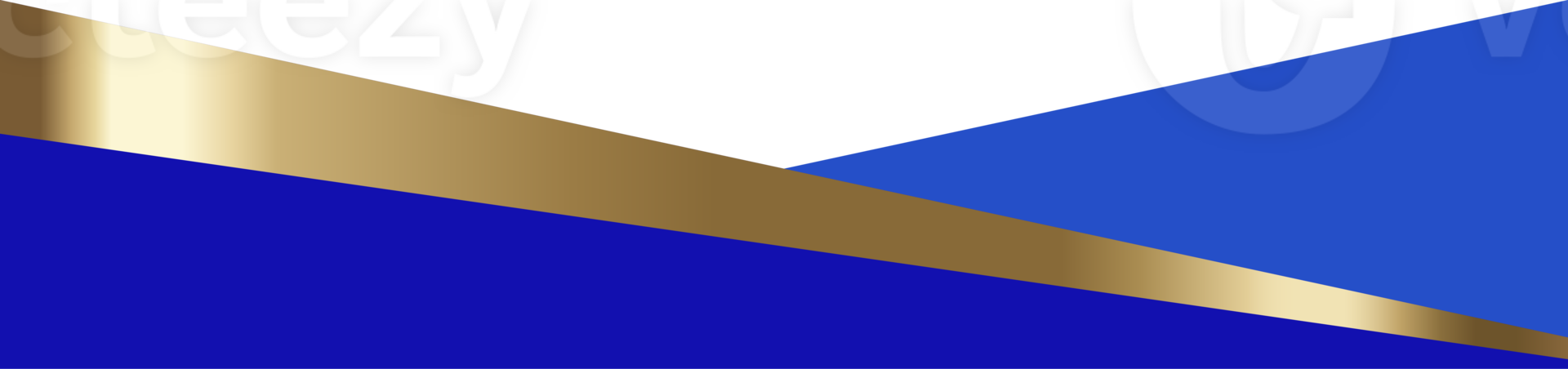 Header shape design. Website border section. Abstract curved bottom with golden element. Separator blue wavy frames for webpage. Simple headlines for sites and app interface png