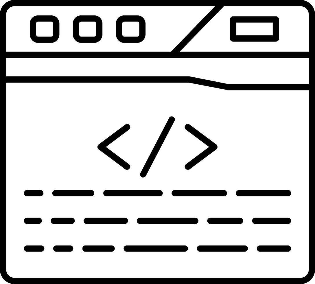 codificación programación desarrollar software vector
