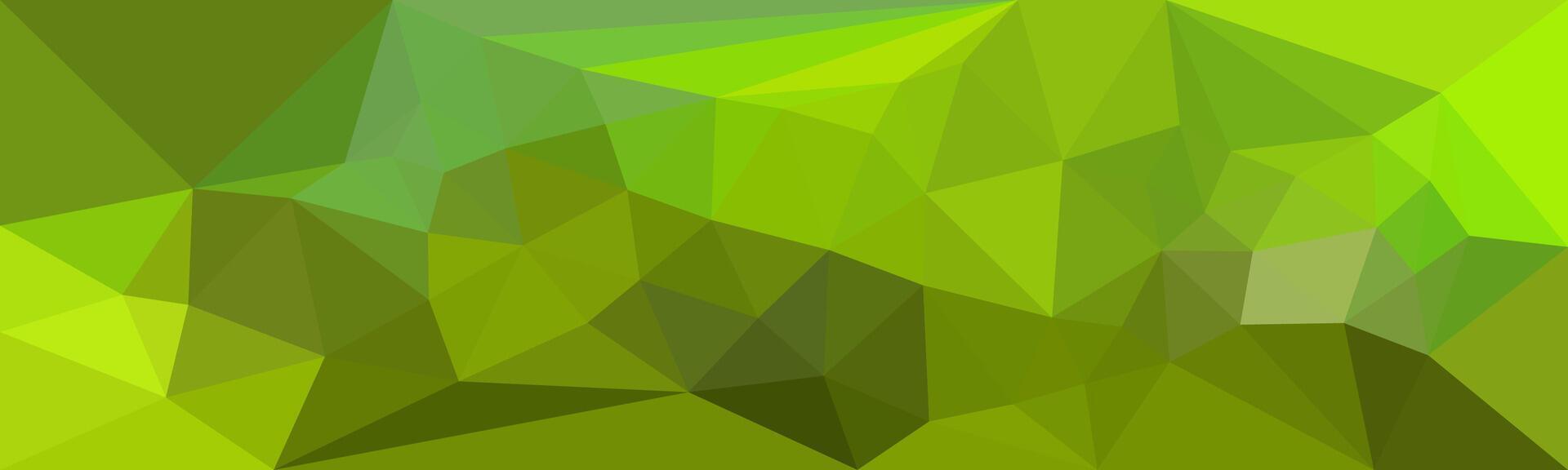 Abstract green polygon background with geometric shapes creating a modern low poly design. vector