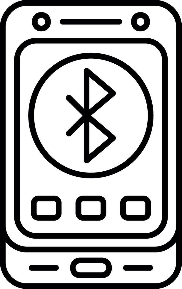 Bluetooth Signal Connection Icon vector