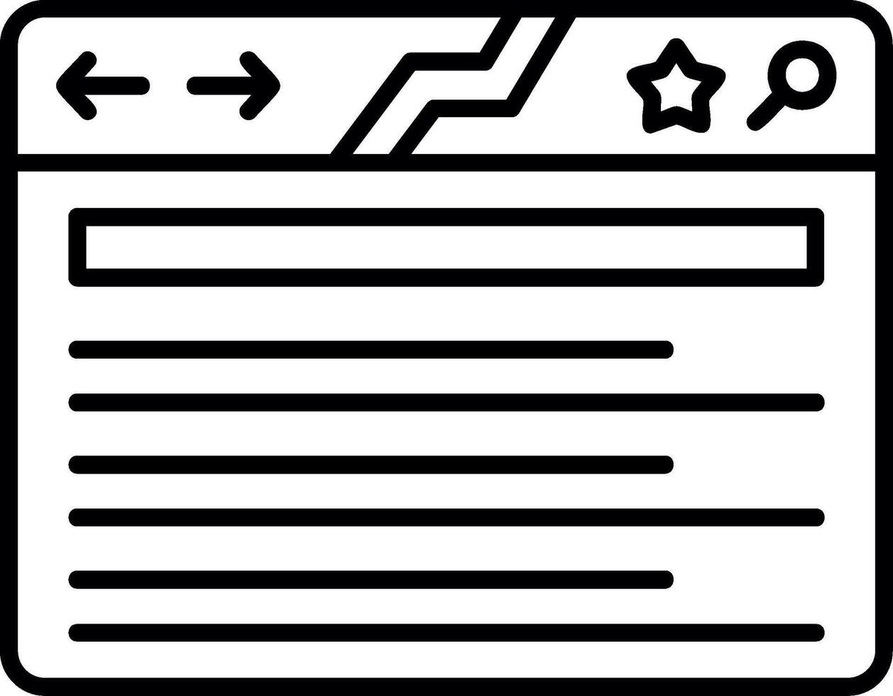 Web Browser Window vector