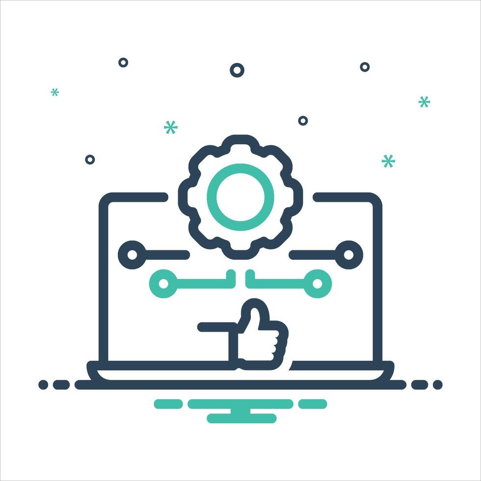 Mix icon good-practices vector